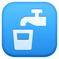 🚰 Potable Water Emoji on Facebook