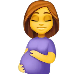 Pregnant Woman Emoji on Facebook