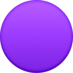 Purple Circle Emoji on Facebook