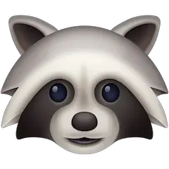 Raccoon Emoji on Facebook