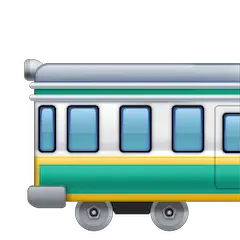 Железнодорожный вагон Эмодзи на Facebook