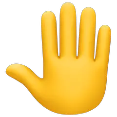 🤚 Raised Back of Hand Emoji on Facebook