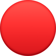 🔴 Cerchio rosso Emoji su Facebook