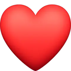 Corazón rojo Emoji Facebook