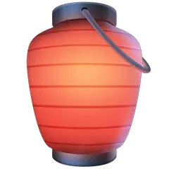 Lanterna de papel vermelha Emoji Facebook