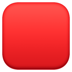 Quadrato rosso Emoji Facebook