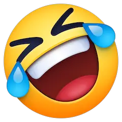 Faccina che ride a crepapelle Emoji Facebook