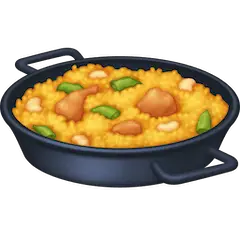 Shallow Pan Of Food Emoji on Facebook