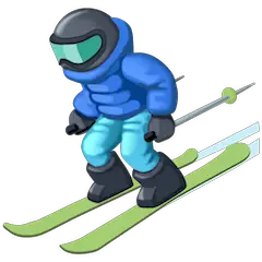 Skifahrer Emoji Facebook