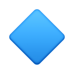 🔹 Losango azul pequeno Emoji nos Facebook