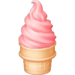 Soft Ice Cream Emoji on Facebook