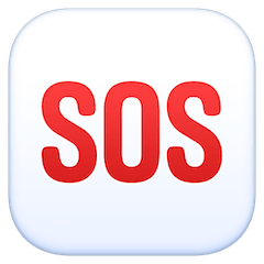 Symbole SOS Émoji Facebook