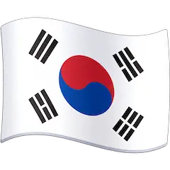 Drapeau de la Corée du Sud Émoji Facebook