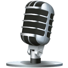 Studio Microphone Emoji on Facebook