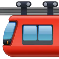 🚟 Suspension Railway Emoji on Facebook