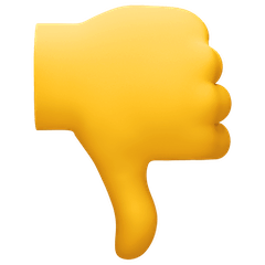 Thumbs Down Emoji on Facebook