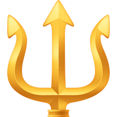 🔱 Trident Emblem Emoji on Facebook