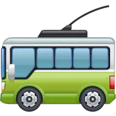🚎 Trolleybus Emoji on Facebook
