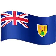 Bandeira das Ilhas Turcas e Caicos Emoji Facebook