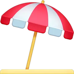 Umbrella on Ground Emoji on Facebook