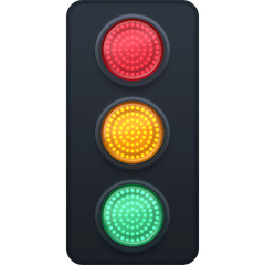 Vertical Traffic Light Emoji on Facebook