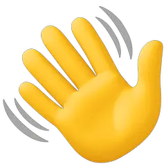 Waving Hand on Facebook