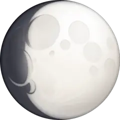 🌔 Lua Gibbosa Encerada Emoji nos Facebook