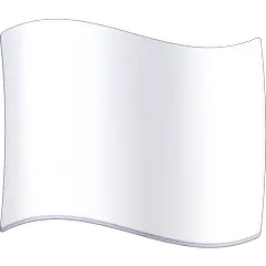 Белый флаг Эмодзи на Facebook