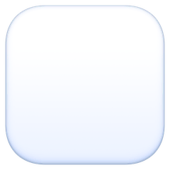 White Large Square Emoji on Facebook