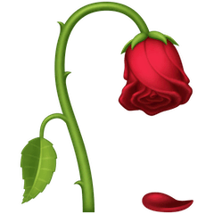 Wilted Flower Emoji on Facebook