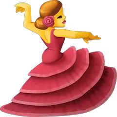 Mulher a dançar Emoji Facebook