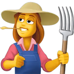 Woman Farmer Emoji on Facebook