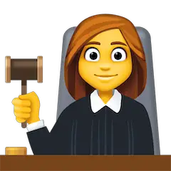 Giudice donna Emoji Facebook