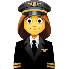 👩‍✈️ Pilota donna Emoji su Facebook