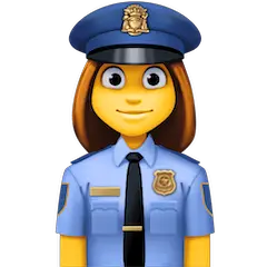 Woman Police Officer Emoji on Facebook