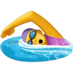 Woman Swimming Emoji on Facebook