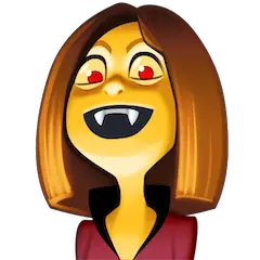Woman Vampire Emoji on Facebook