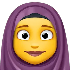 Mujer con pañuelo en la cabeza Emoji Facebook
