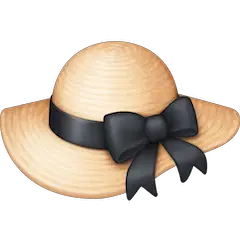 👒 Cappello con fiocco Emoji su Facebook