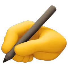 Writing Hand Emoji on Facebook