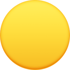 🟡 Cerchio giallo Emoji su Facebook