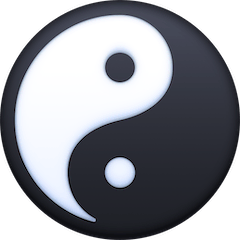 ☯️ Yin e yang Emoji su Facebook