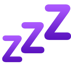 Simbolo del sonno Emoji Facebook