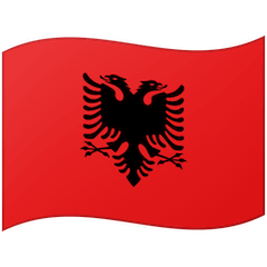 Флаг Албании Эмодзи на Google Android и Chromebook