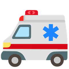 Rettungswagen Emoji Google Android, Chromebook