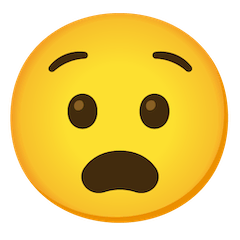 😧 Cara de angustia Emoji en Google Android, Chromebooks