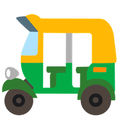 Auto Rickshaw Emoji on Google Android and Chromebooks