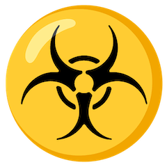 ☣️ Simbolo del rischio biologico Emoji su Google Android, Chromebooks
