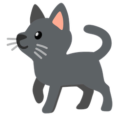 🐈‍⬛ Gato negro Emoji en Google Android, Chromebooks
