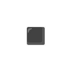 Cuadrado negro pequeño Emoji Google Android, Chromebook